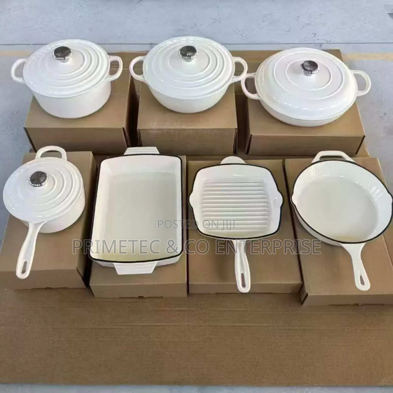 Original Cast Iron Enamel Cookware 11pcs