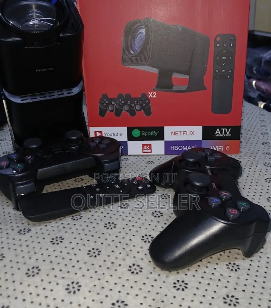 1080p Hd Ultra Portable Projector Original With Game Controller X2,