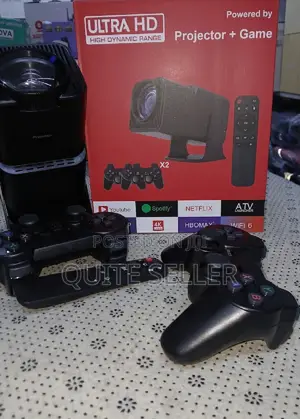 180° Rotation Ultra Hd Projector Original With Game Controller X2