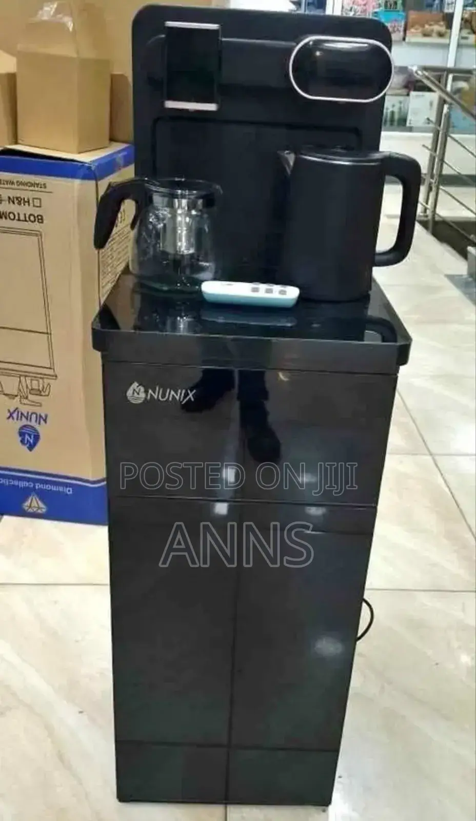 Nunix A1c Bottom Water Dispenser With Remote Control and Heater Jug