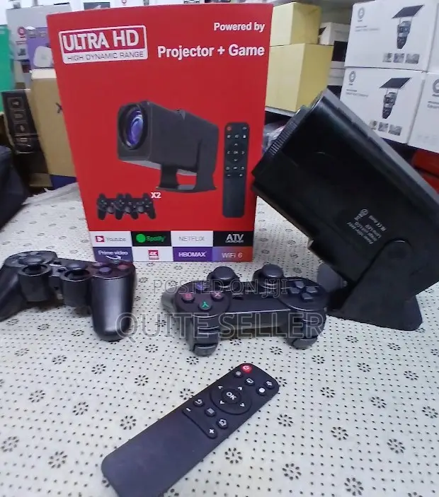 Portable Projector Original With Game Controller, 1080p Support