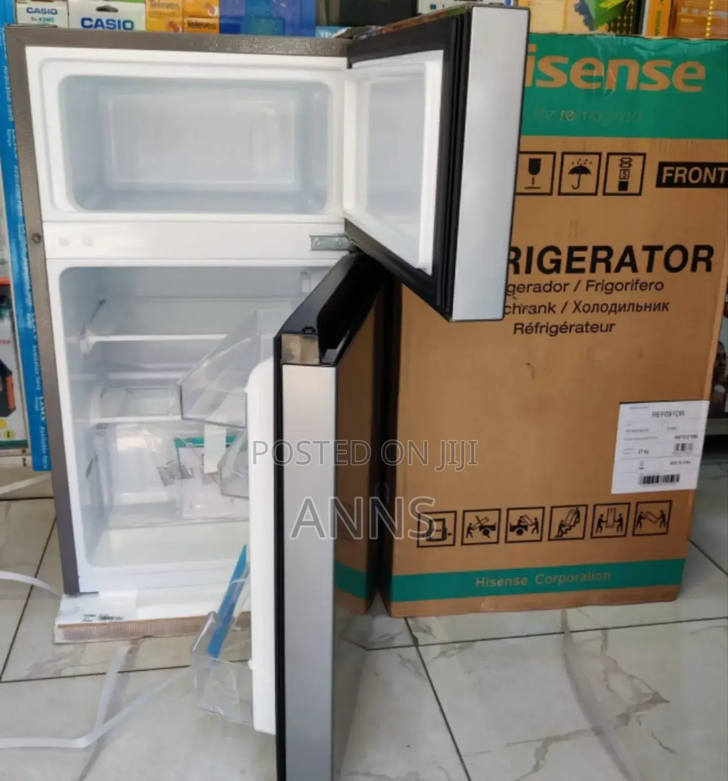 Hisense Ref091dr-91l Two Door Refrigerator+5 Years Warranty Hs91'