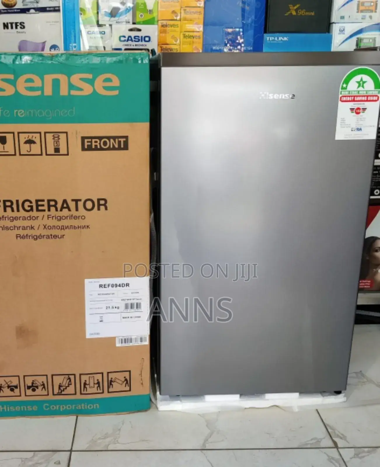 Hisense 94 Litres One Door Refrigerator (Grey Color) Hs94*