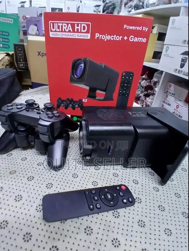Video Game Console, Game Projector M300 Max + 2 Wireless Controllers