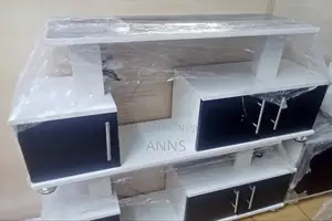 Instabul 2 Tv Stand/ White Tv Stand With Closable Shelves