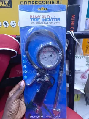 Tire Inflating Gun With a Gauge