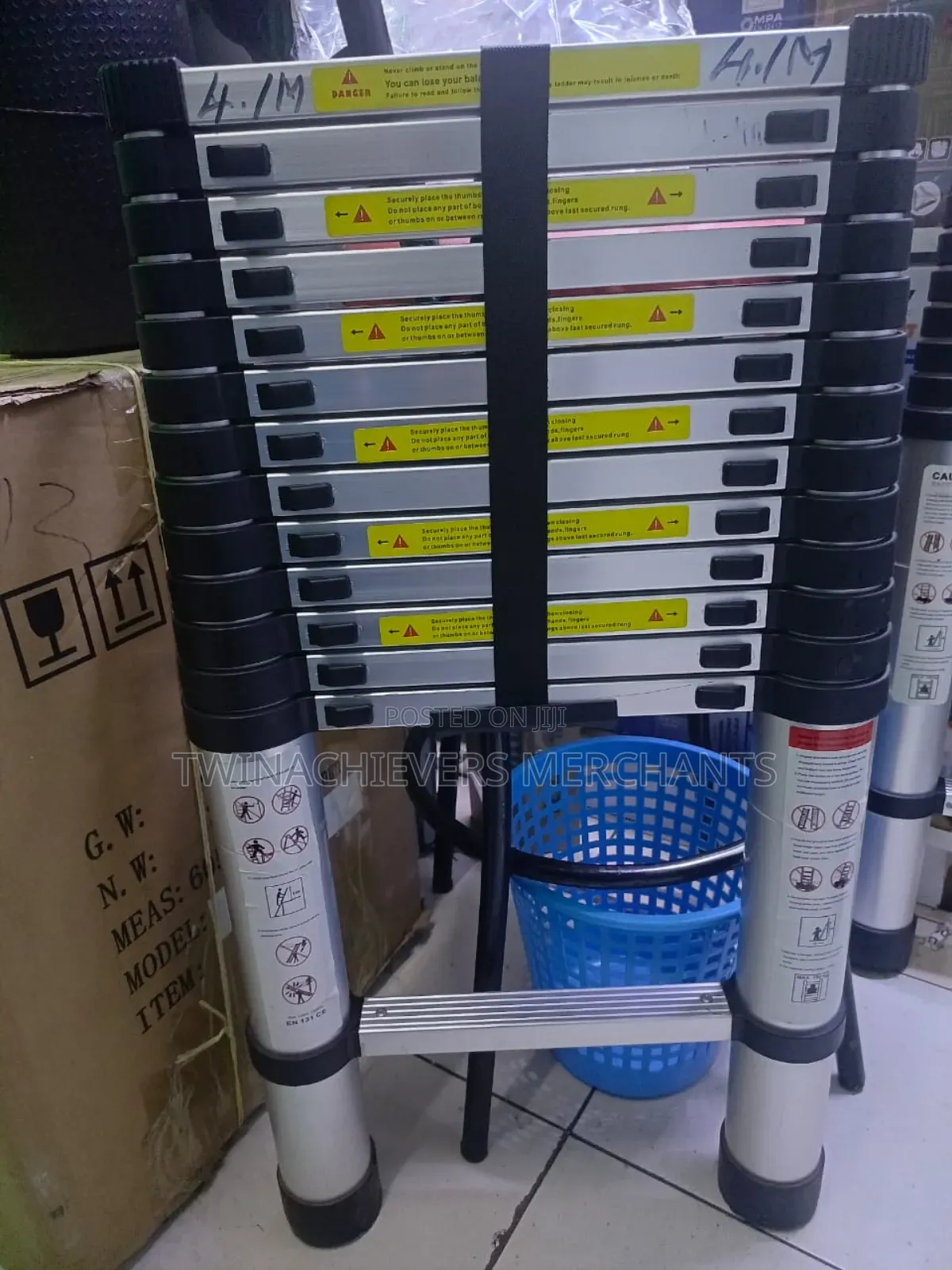 4.1mtrs Aluminium Telescopic Ladder
