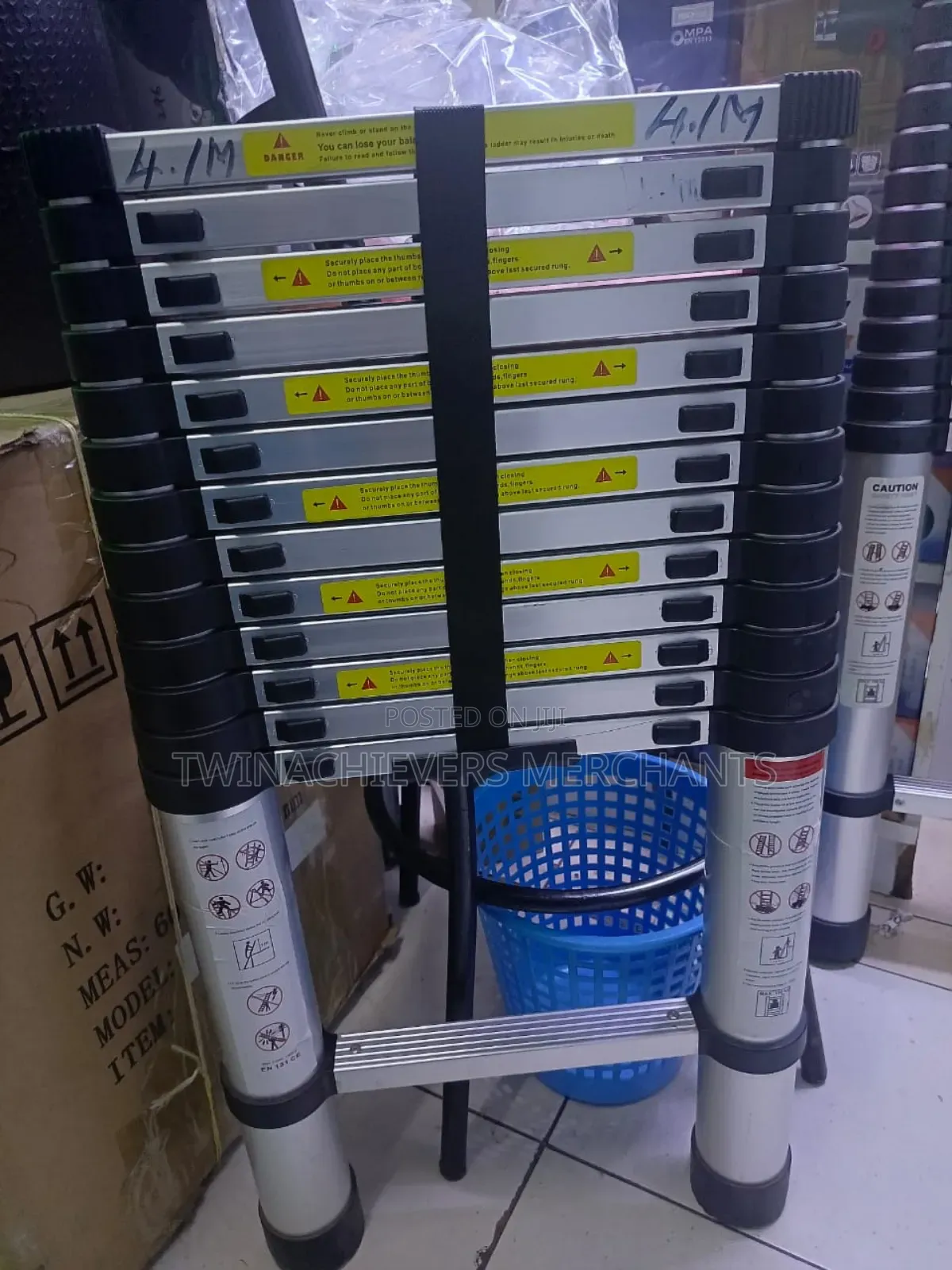 4.1mtrs Aluminium Telescopic Ladder