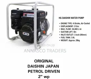 Original Daishi Japan Petrol Driven 2" Water Pump