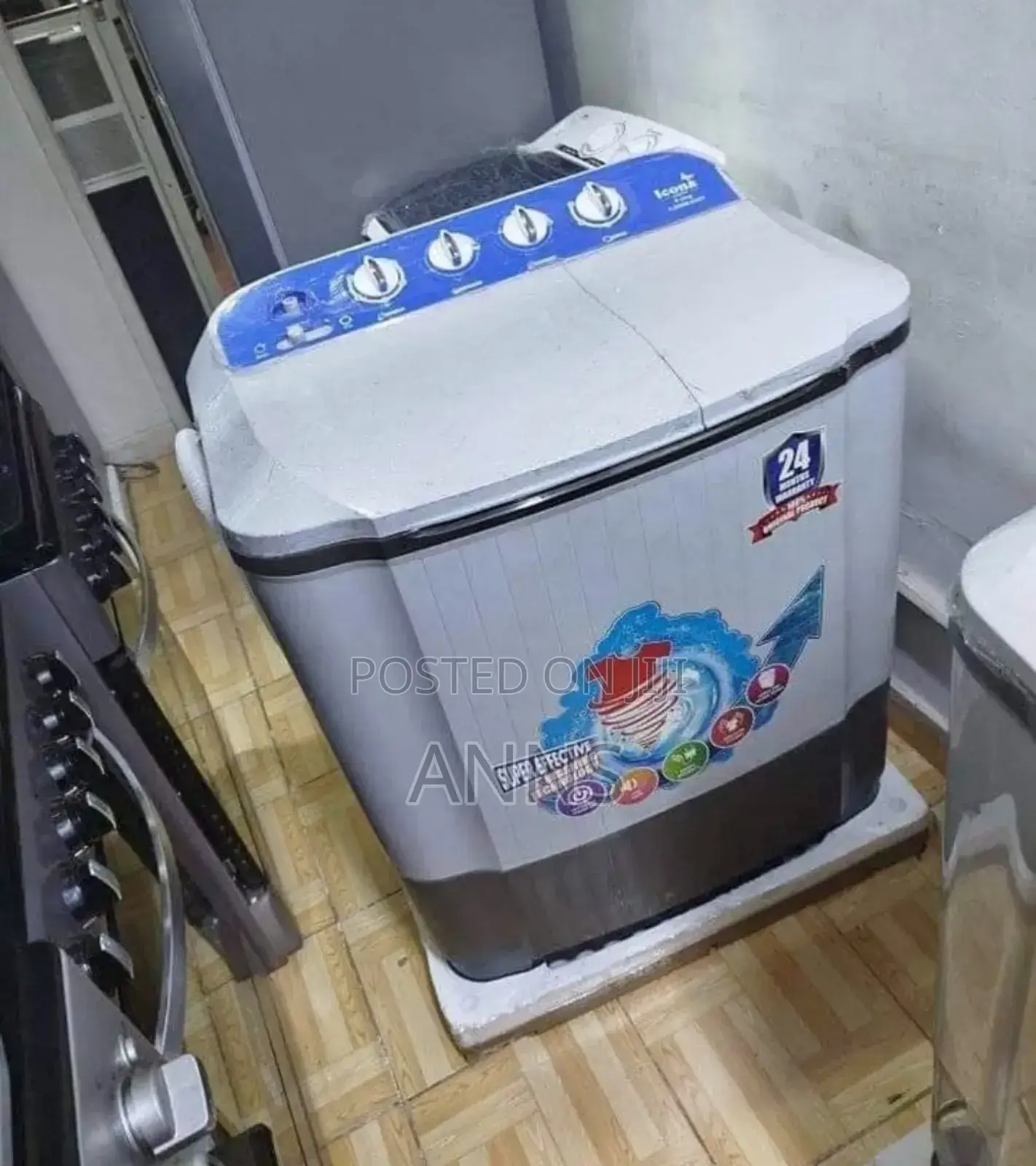 Icona 9.5 KGS Double Tub Top Load Washing Machine Wmi9.5*