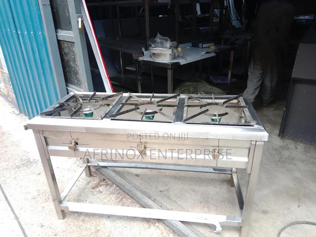 3-Burner Gas Cooker – Durable Efficient - thumbnail 3