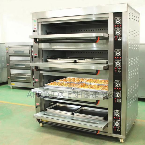 3-Deck 6-Tray Bakery Oven – Heavy Duty Bake Bread, Cakes, and Pastry - thumbnail 3