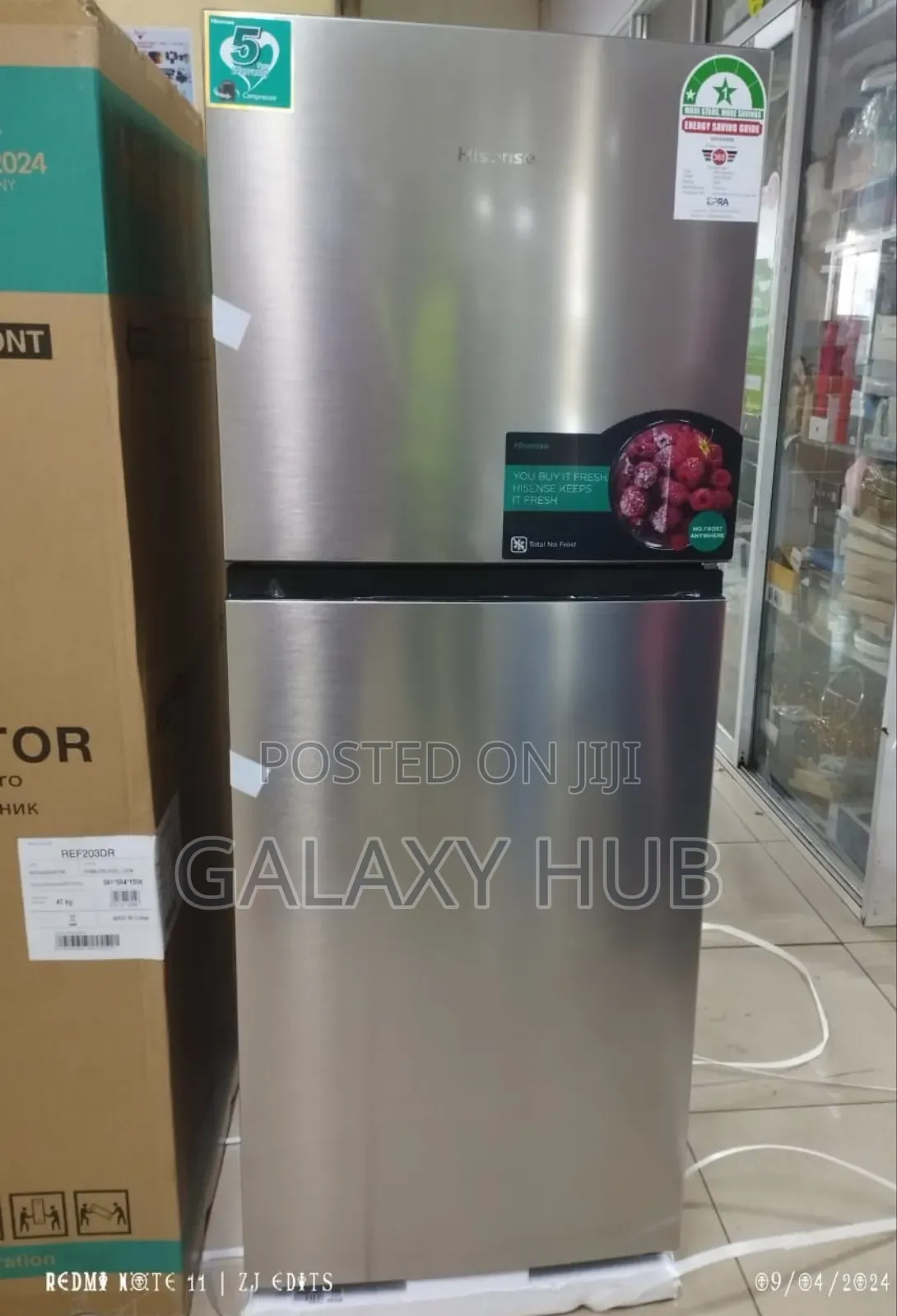 Hisense Ref 203 No Frost Double Door Refrigerator