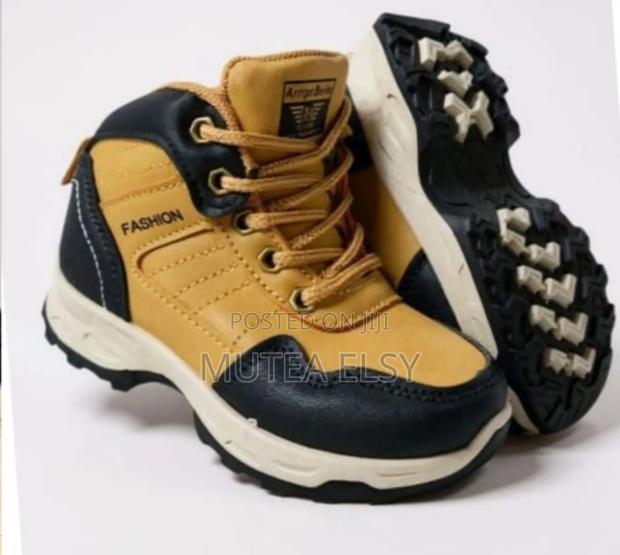 Black Gold Black Coffee Brawn Kids Ankle Boots - main view