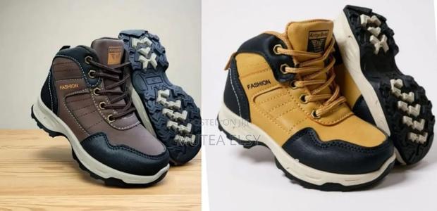 Black Gold Black Coffee Brawn Kids Ankle Boots - thumbnail 3