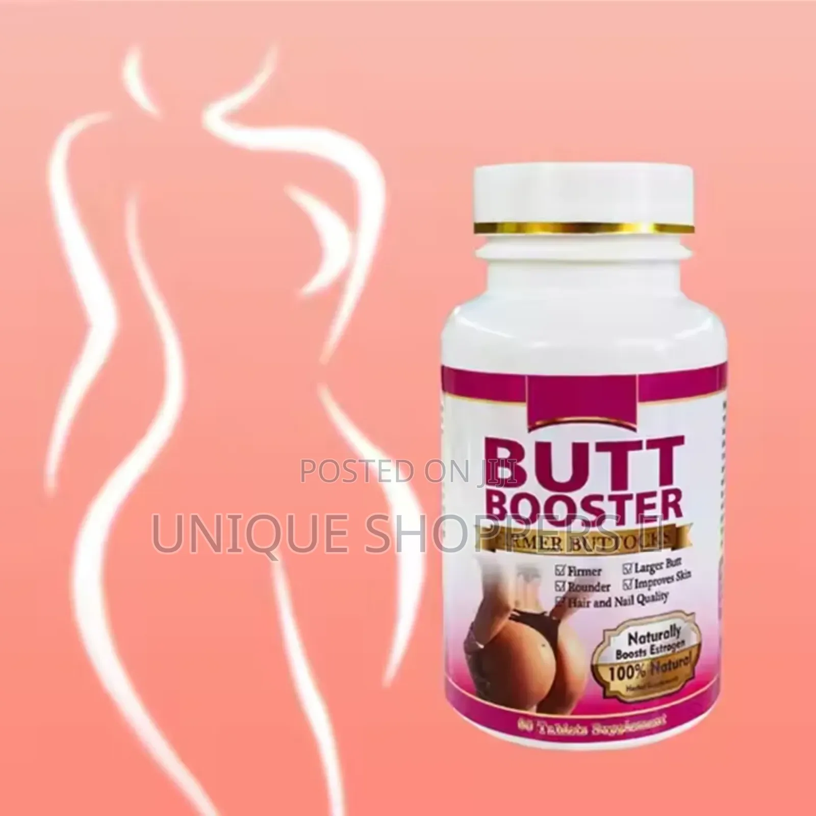 Hip Booster Pills, Natural Buttock Enlargement Capsules, Firming And