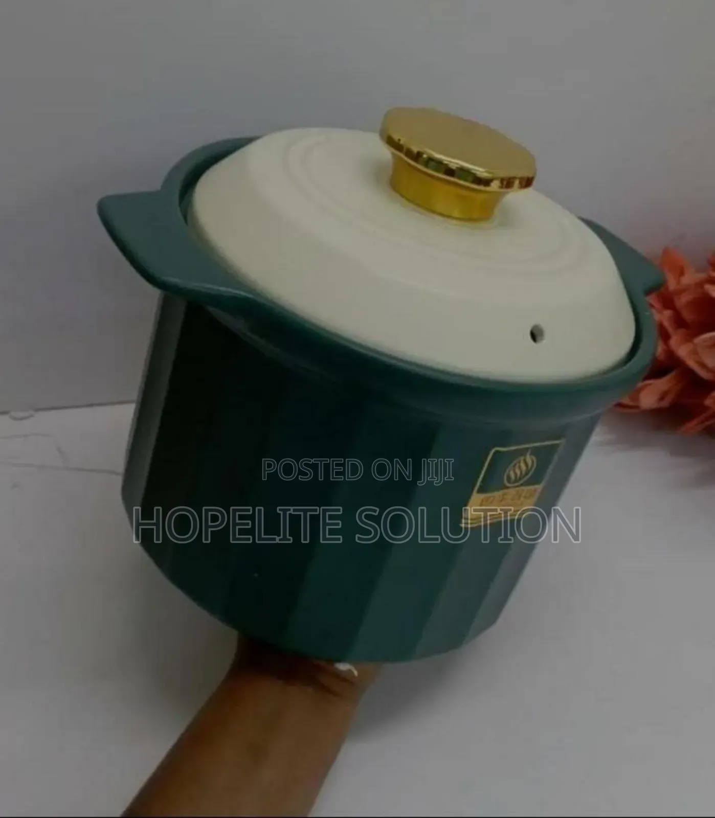 Ceramic Casserole Cooking Pot With Alid