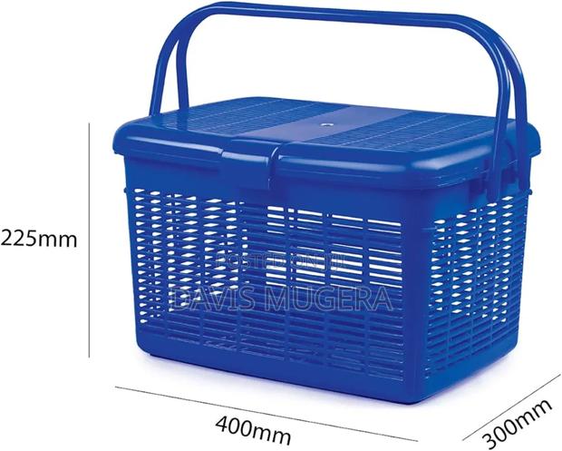 High-Quality Plastic Pet Cat, Rabbit Carrier (H24cm X W27cm X L35cm) - main view