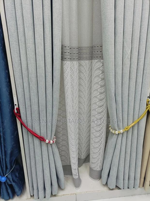 White Grey Curtains for Dinning - thumbnail 2