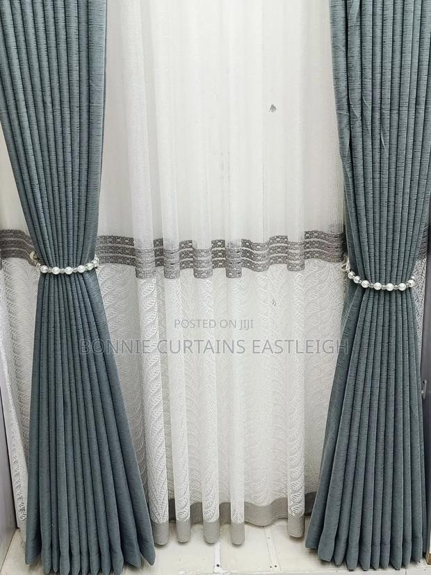 White Grey Curtains for Dinning - thumbnail 3