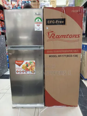 Ramtons* Rf/177-128lt 2 Door D-Cool Fridge Titan Steel