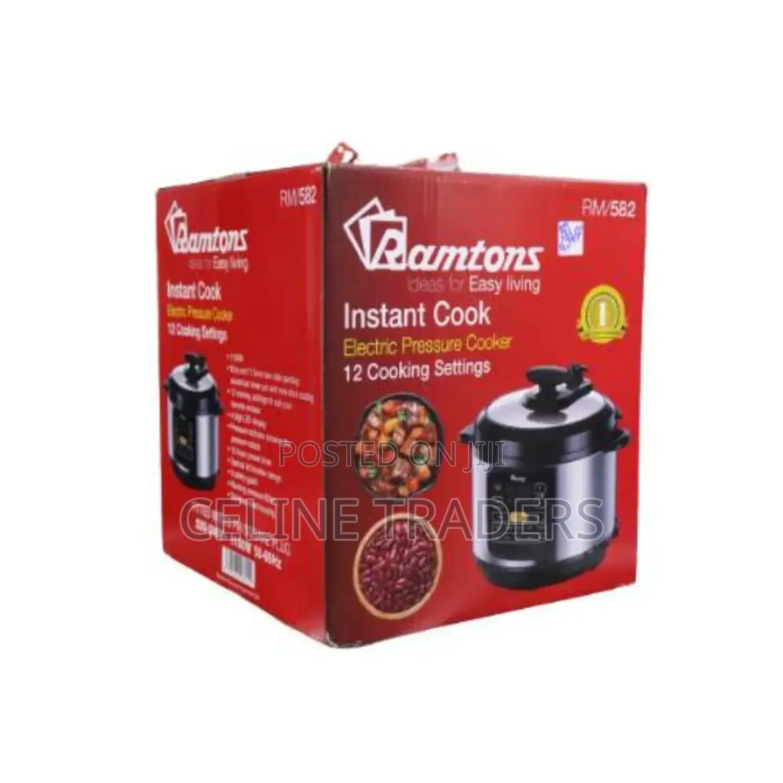 Ramtons Rm/582-Electric Pressure Cooker- Black