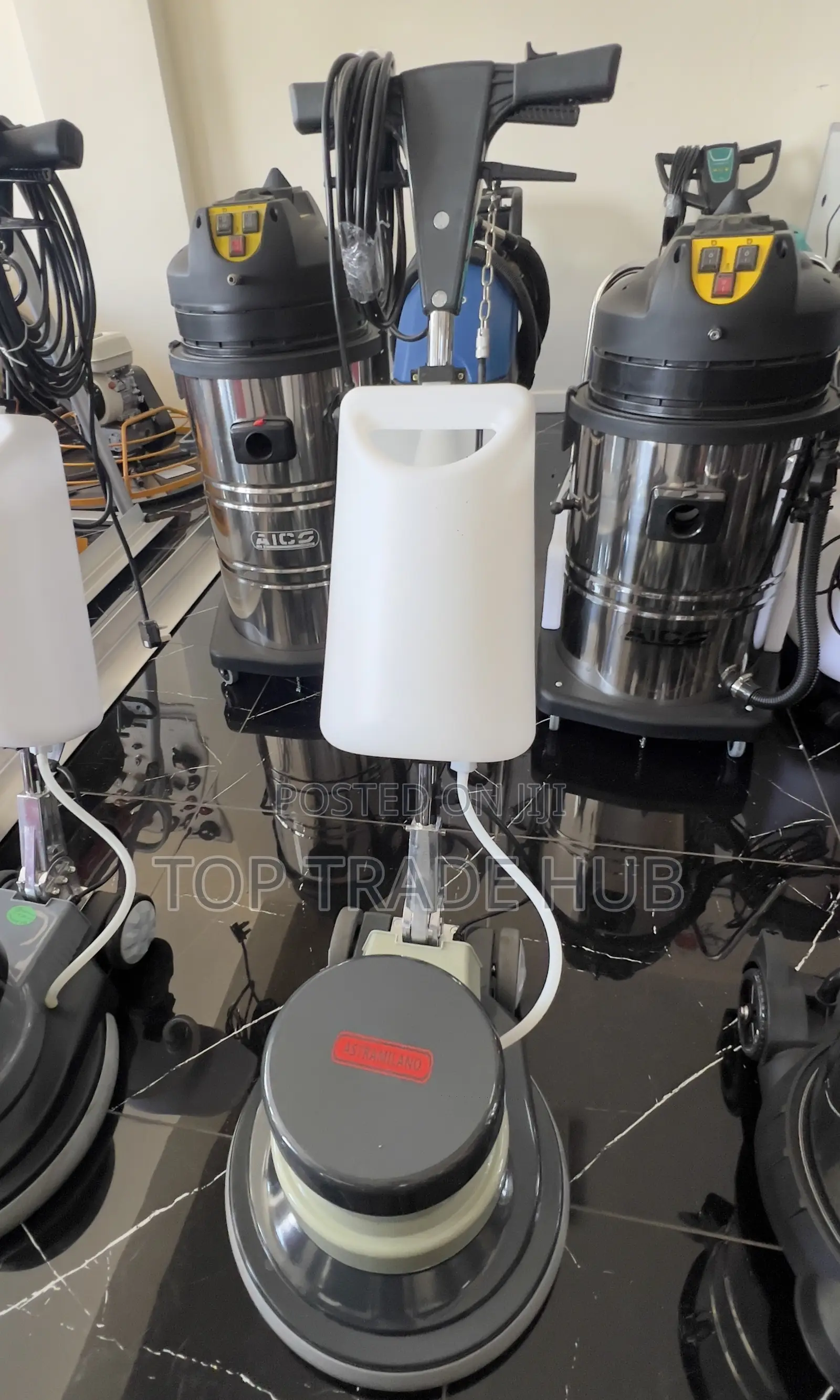 Am005 Astramilano Professional Floor Scrubber 1100w With Brushes