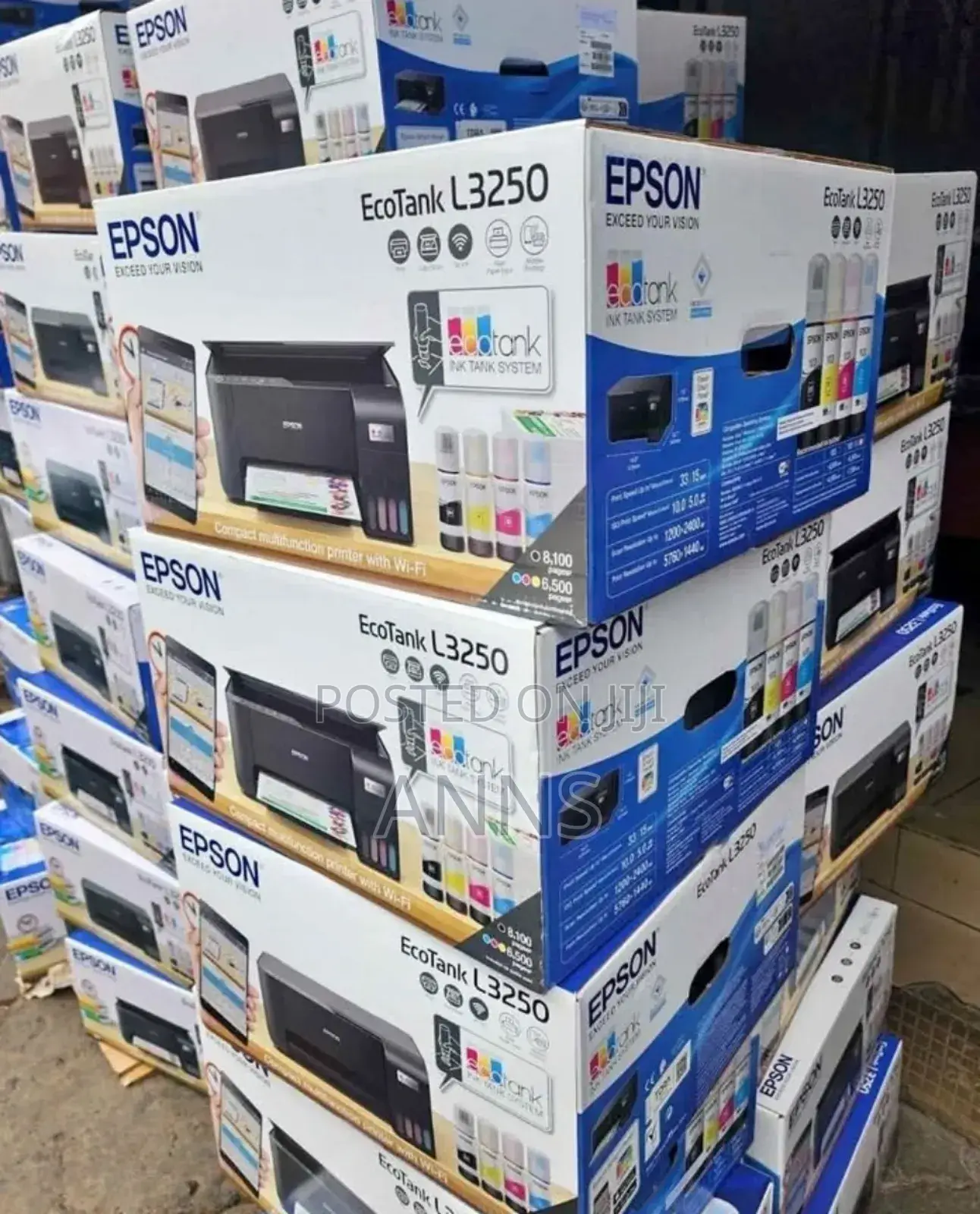 New Epson Ecotank L3250 Multifunctional Printer With Wifi Option Ep*
