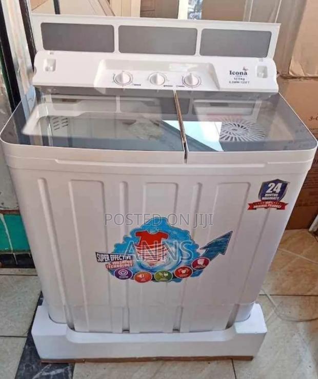 Icona 12.5kgs Twin Tub Top Load Washing Machine I12.5tlwm