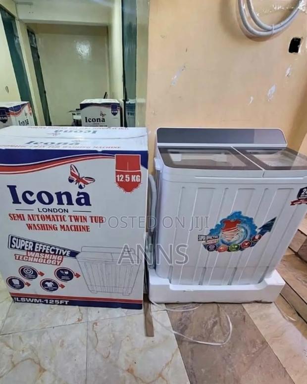 Icona 12.5kgs Double Tub Top Loading Washing Machine I12.5tlwm - main view