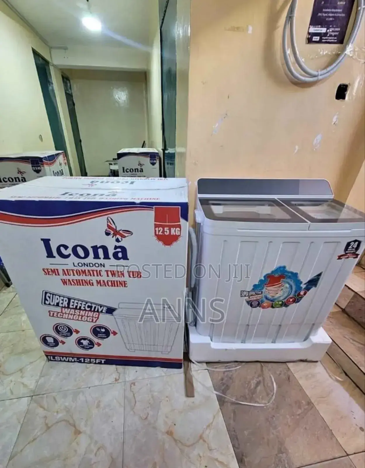 Icona 12.5kg Two Tub Top Loading Washing Machine I12.5tlwm