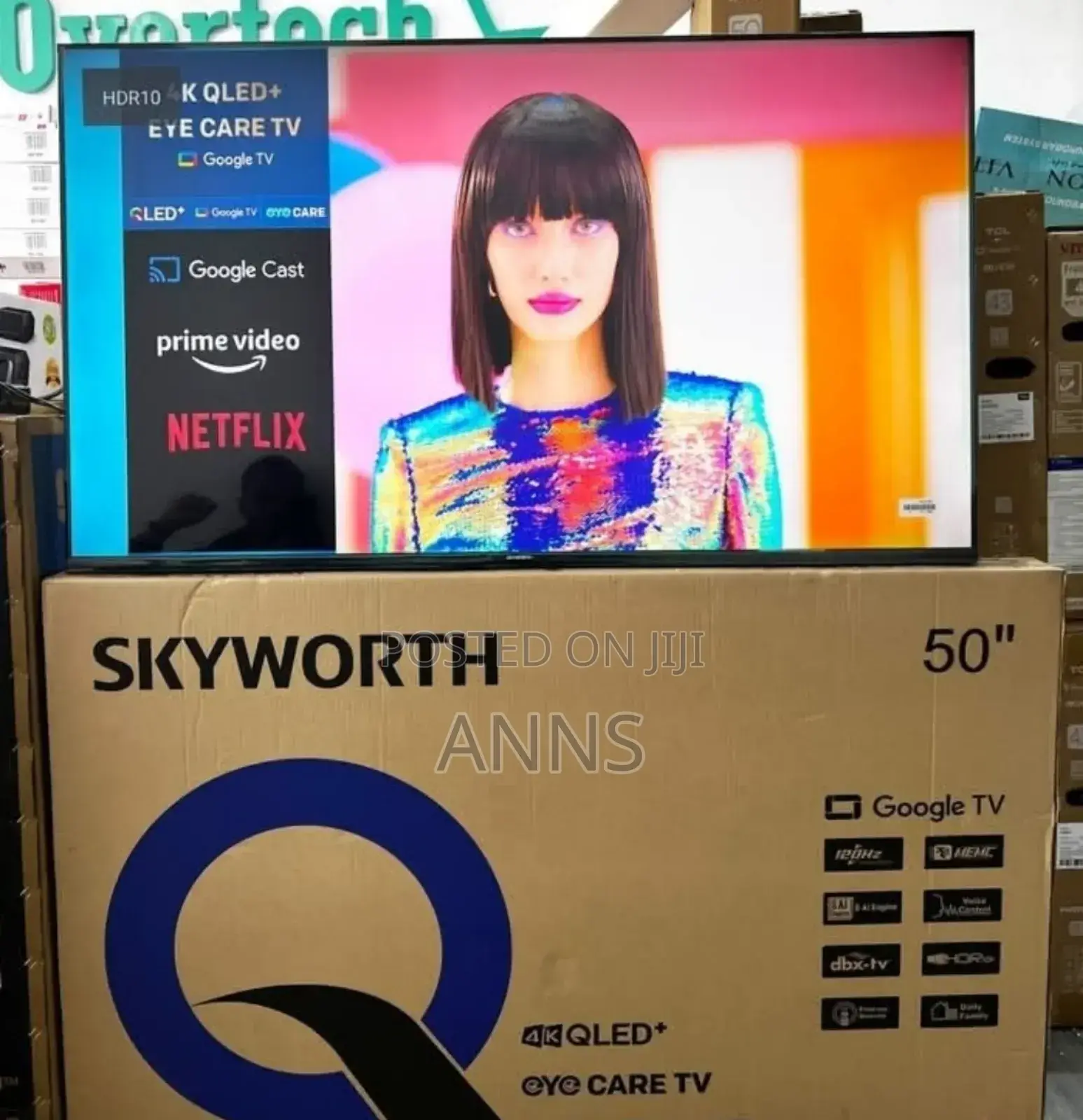 Skyworth 50 Inch Google Tv /Qled / Prime Video/ Google Cast