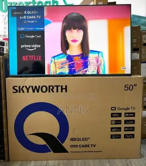 Skyworth 50 Inch Google Tv /Qled / Prime Video/ Google Cast