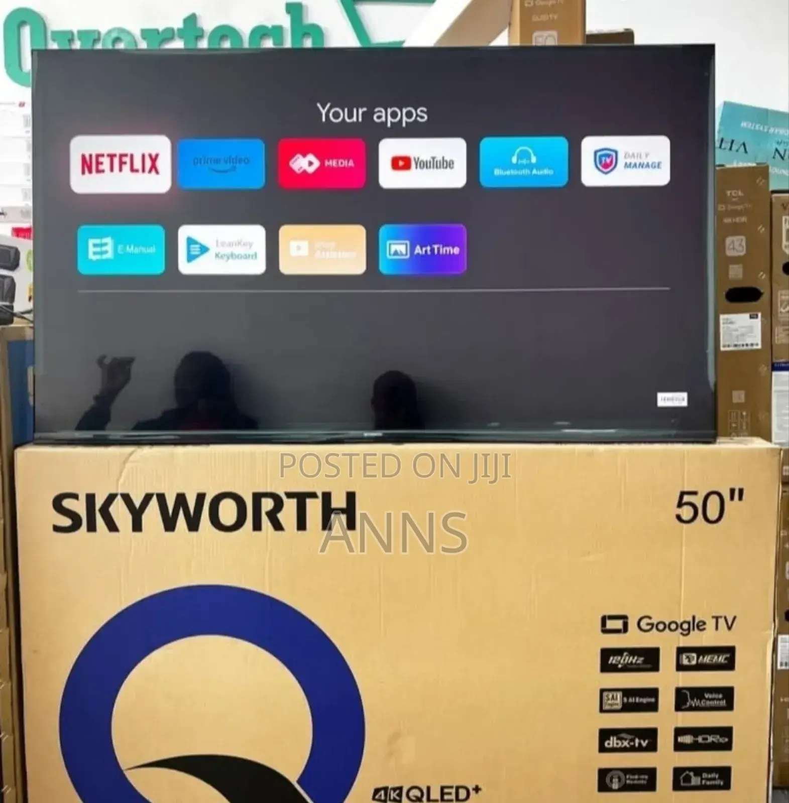 Skyworth 50" Google Tv /Qled / Prime Video/ Google Cast
