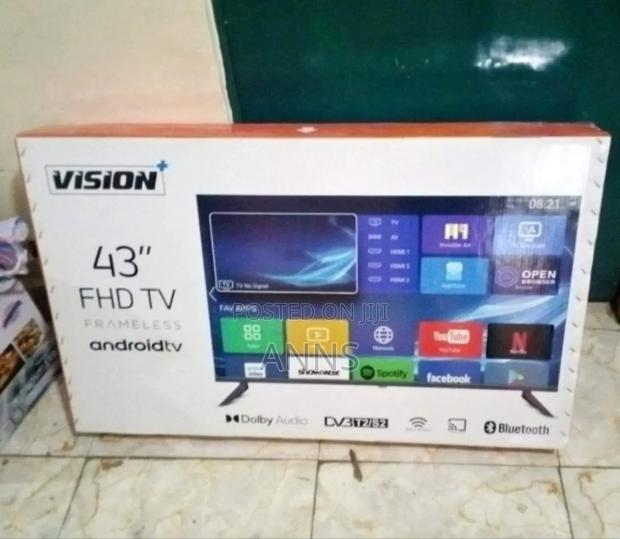 Vision Plus 43 Inch Frameless Smart Android Tv/ HDR Tv /Bt/Cast