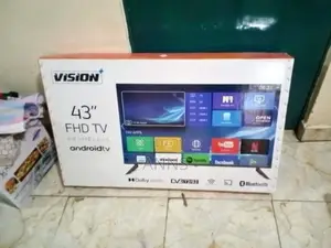 Vision Plus 43 Inch Frameless Smart Android Tv/ HDR Tv /Bt/Cast