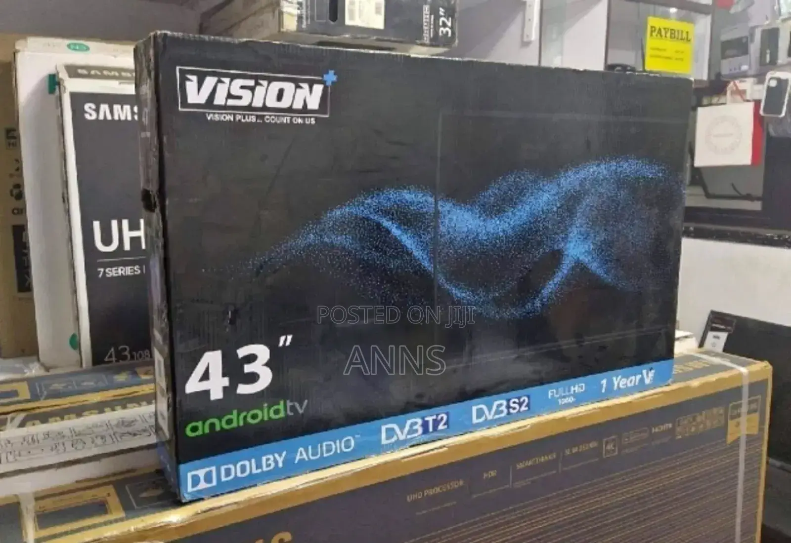Vision Plus 43 Inches Frameless Smart Android Tv/ HDR Tv /Bt/Cast 43"