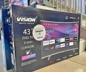 Vision Plus 43" Inches Frameless Smart Android Tv/ HDR Tv /Bt