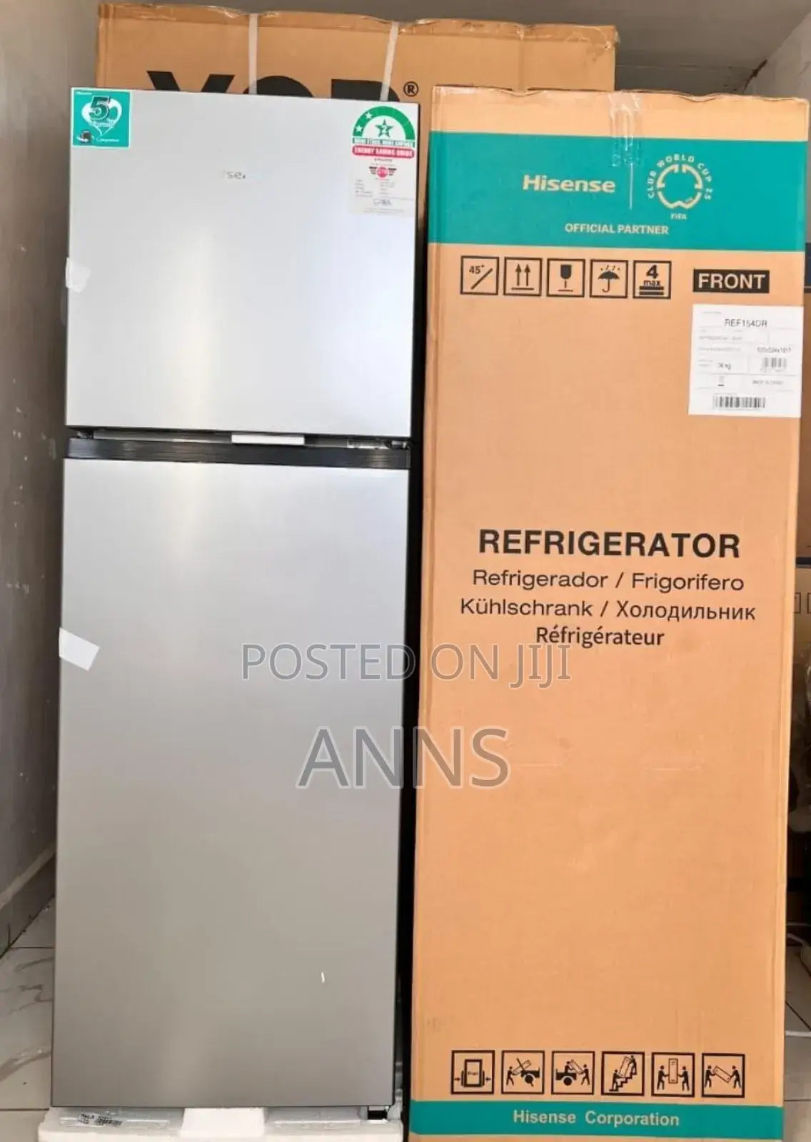 Hisense 120 Litres Two Door Refrigerator Hs120rf*