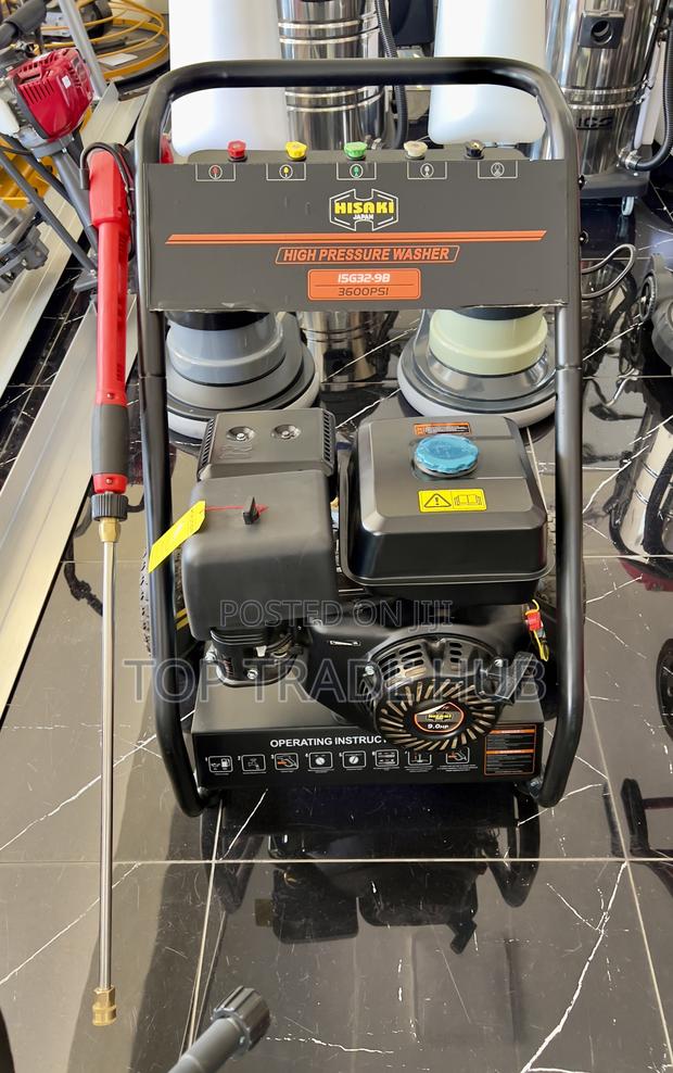 💨 Hisaki Japan 9hp Petrol High Pressure Washer – 3600 Psi - main view