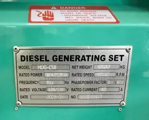 Motovario Italy Cummins Silent Diesel Generator 58kw/72kva Dual Phase