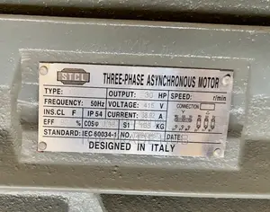 Stcl 100% Copper Three Phase Electric Motor 30hp 1450rpm(Low Speed)