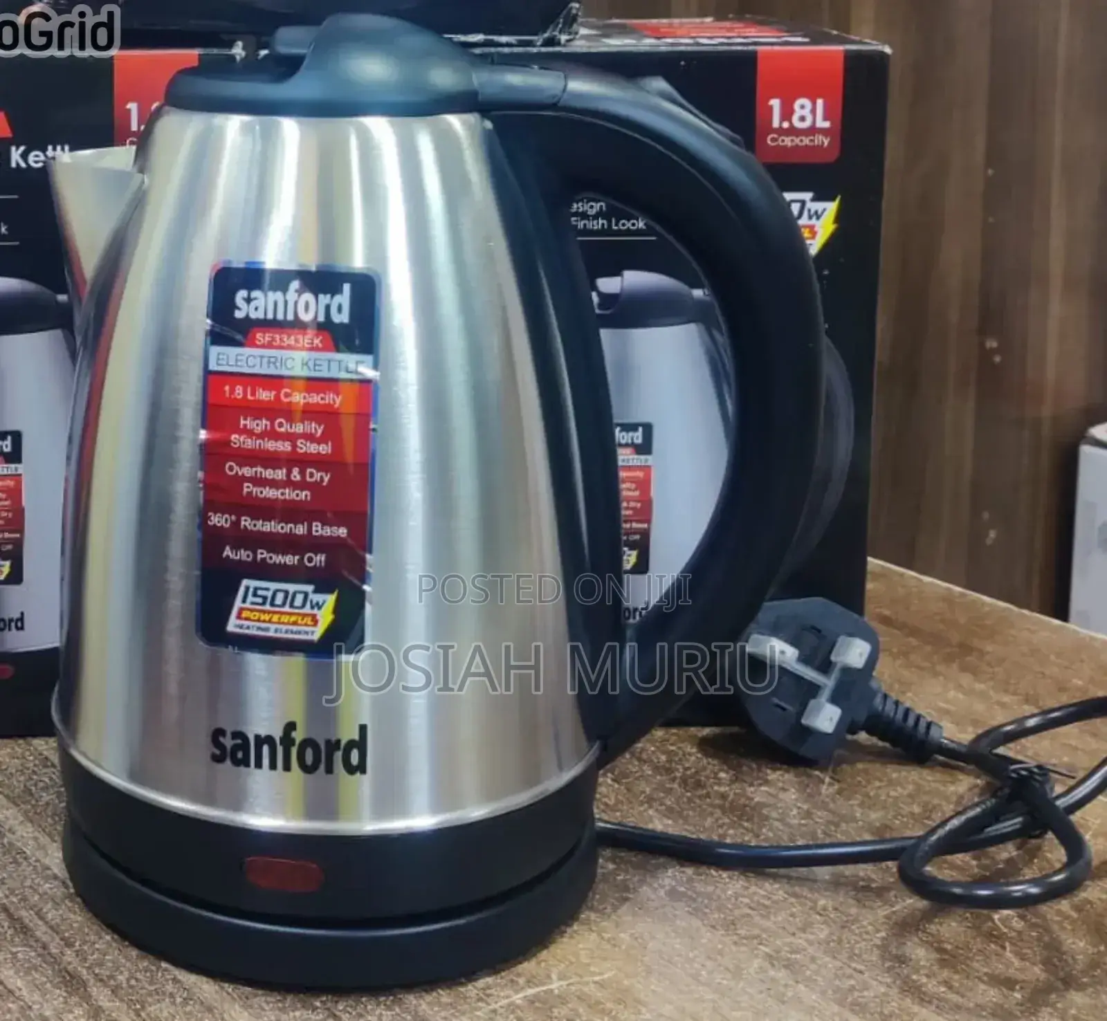 Sanford 1.8l 1500w Cordless Electric Water Kettle