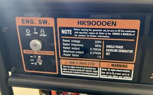Hisaki Hk9000en Petrol Generator 9.37kva Single Phase