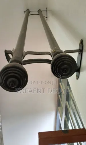 Sheer Rod And Curtain Rod , Heavy Duty Powder Coated