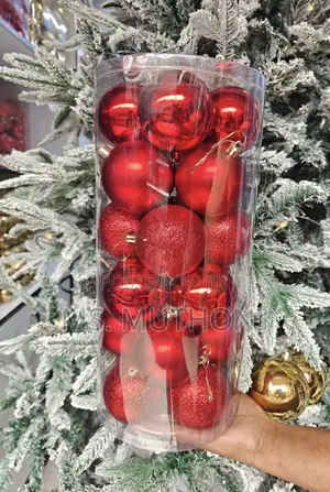 Decorative 6cm, 24 Pieces Christmas Balls