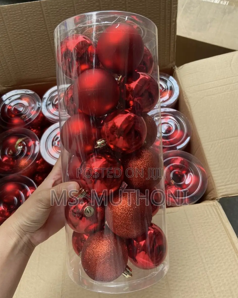 Decorative 6cm, 24 Pieces Christmas Balls