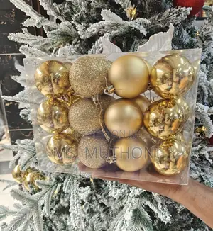 Decorative 6cm, 24 Pieces Christmas Balls
