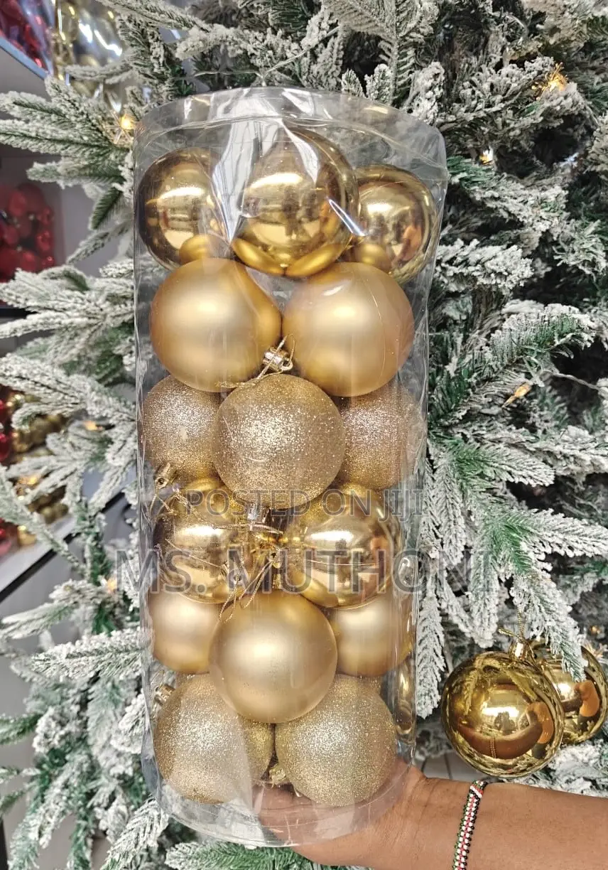 Decorative 6cm, 24 Pieces Christmas Balls