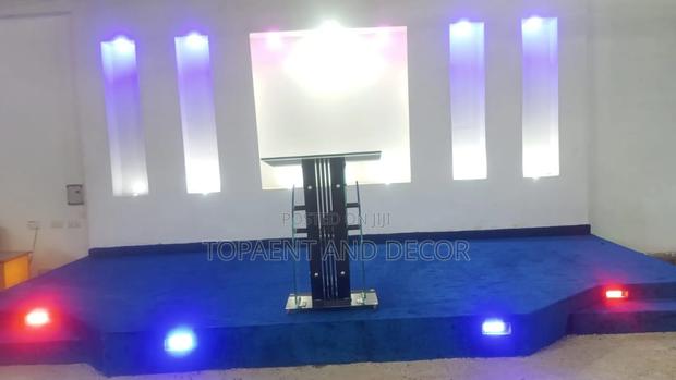 Stylish Pulpit Wall to Wall Carpet Installation - main view